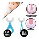 Escova De Dentes Infantil dental Em Forma De U 360 De Silicone Macio Para Crianças Limpeza Oral Dentária