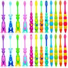 Escova de dentes Lauwell Toddler Soft Bristle com capa de 24 peças Escova de dentes Lauwell Toddler Soft Bristle com capa de 24 peças