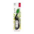 Escova de dentes RADIUS Flex Brush Soft Bristles sem BPA preta/verde