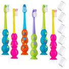 Escova de dentes Trueocity Kids Soft Bristles, 3 a 10 anos, pacote com 6
