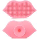 Escova de esfoliação labial Giesiery Silicone Lip Scrubber 2 peças