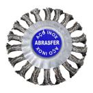 Escova de Inox Circular Trançada 4.1/2 X 1/2 X 7/8 POL ABRASFER