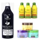 Escova de Leite Therapy 1L + 2 Kits Cronograma Natureza 300Ml - Natureza Cosmeticos Escova de Leite Therapy 1L + 2 Kits Cronograma Natureza 300Ml - Natureza Cosmeticos