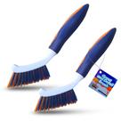 Escova de limpeza de argamassa Bring It On Crevice Stiff Nylon de 8 polegadas