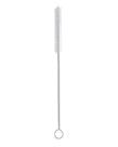 Escova de limpeza de canudo Cerdas Nylon Haste Inox Flexível 21cm