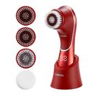 Escova de limpeza facial Crehora 3 em 1 com 4 cabeças de escova