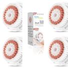 Escova de limpeza facial de reposição Head benvesa Radiance, pacote com 4 Escova de limpeza facial de reposição Head benvesa Radiance, pacote com 4