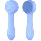 Escova de limpeza facial, esfoliante facial de silicone, esfoliante recarregável à prova d'água, dispositivo de massagem para homens e mulheres, limpeza profunda dos poros, esfoliante e remoção de cravos, escova elétrica de esfoliação facial (azul)