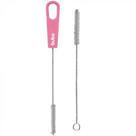 Escova de limpeza para canudo buba - rosa Escova de limpeza para canudo buba - rosa