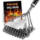 Escova de limpeza para grelhas POLIGO Triple Helix Design Bristle-Free