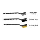 Escova de Limpeza Pesada Multiuso Kit com 3 escovinhas