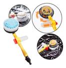 Escova de Limpeza Rotativa Giratória com Dispenser de Sabão e Cabo Extensor 100cm - Bomvink