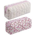 Escova de maquiagem, bolsa de cosméticos, algodão floral HHQQWZ para mulheres