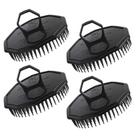 Escova de Massagem Capilar Segbeauty Black - Kit com 4 Peças
