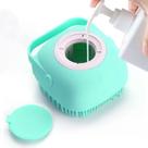 Escova de massagem de banho para cuidar de animais de estimação com dispensador de sabão ELEGX