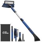 Escova de neve e raspador de gelo JOYTUTUS extensível de 105 cm azul