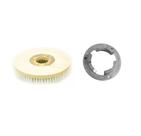 Escova de PELO LUSTRAR 350 mm COM Flange Para Enceradeira BRALIMPIA, Electrolux, Romher Entre Outras
