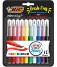 Escova De Ponta De Fibra Bic Intensity Para Canetas De 10 U Sortido