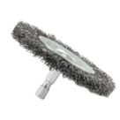 Escova de roda de arame Forney com haste hexagonal grossa de 7,5 cm