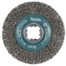 Escova de roda de arame Makita D-72665 X-Lock em aço carbono de 4,5 polegadas