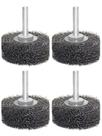 Escova de roda de arame OSFTBVT 5x2cm para broca de aço carbono, pacote com 4 unidades