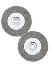 Escova de roda de arame OSFTBVT crimpada de 10 cm para rebarbadora angular 4-1/2