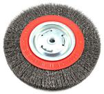 Escova de rodas de bancada de arame Forney 72762 20 cm grossa 0,35 mm