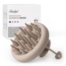 Escova de shampoo para massageador de couro cabeludo Sndyi Silicone Bristles Khaki