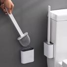 Escova De Silicone Pra Vaso Sanitário Com Suporte Adesivo