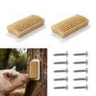 Escova de tosa para pets TTFdacai 2 em 1 com autolimpeza e brinquedo