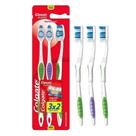 Escova Dental Classic Clean Cerdas Médias Com 3 Un.