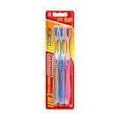 Escova Dental Dental Clean Basic Color Macia - 3 Unidades Escova Dental Dental Clean Basic Color Macia - 3 Unidades