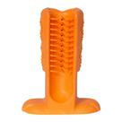 Escova Dental e Brinquedo para Cães Média Laranja
