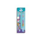 Escova Dental Flock Baby Bubu Powerdent Infantil Cerdas Macias com Estojo 1 Unidade