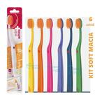 Escova Dental Flosserbrush Edel White Soft 6 unidades