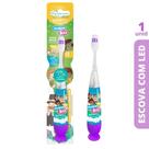Escova Dental Infantil Com Luz Flash Mundo Bita Powerdent