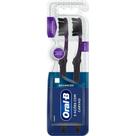 Escova Dental Oral-B 5 Ações com Carvão Advanced Macia - 2 Unidades