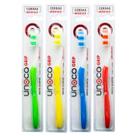 Escova dental unoco grip média unitária 12 unidades