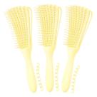 Escova desembaraçadora A.DASHER para cabelos afro tipo 3a-4c (3 unidades)