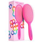 Escova desembaraçadora FRAMAR para cabelos cacheados, rosa úmido/seco