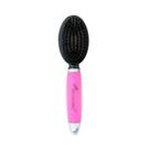 Escova Dupla German Hart Gel Rosa para Cães - Tamanho M