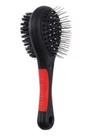Escova Dupla Pet Pentear e Massagear para Cães e Gatos 21cm