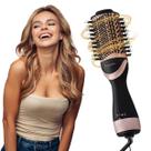 Escova Elétrica Mágica 4 em 1 Ionica Alisadora Secadora Modela e Reduz o Frizz Profissional Premium 110V