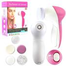 Escova Elétrica Massageador Facial 5 em 1 Limpeza Rosto