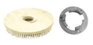 Escova Em NYLON 410 mm COM Flange Para Enceradeira BRALIMPIA, Eletrolux, Romher, Eletrolux, Deep Clean, Fort Clean, Starmix