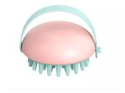 Escova em silicone com alça - Rosa