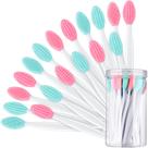 Escova esfoliante para lábios Patelai Silicone 24 unidades com recipiente
