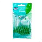 Escova Interdental 0.80mm Verde TePe Limpeza Eficiente Pontes Fixas Coroas Cuidados Orais Avançados Higiene Prática Comp