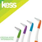 Escova interdental kess macia 4 refis ref1990 ( cores sortidas )