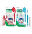 Escova interdental proxa brush kit 0.8 e 1.6 c/8 un - gum